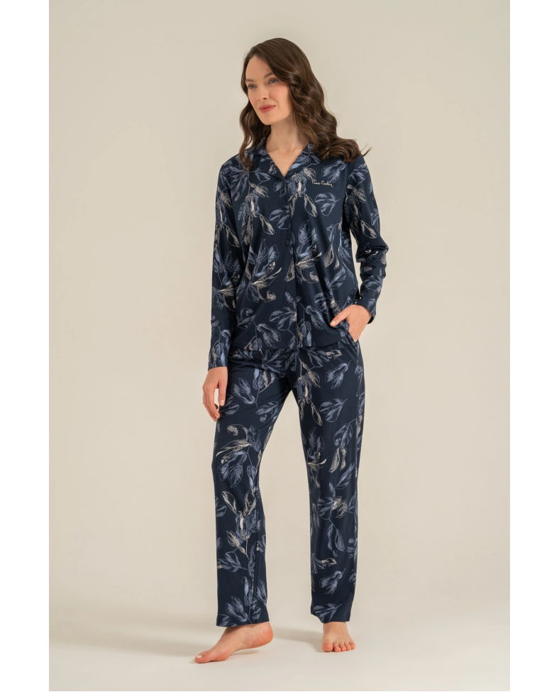 Pierre Cardin 9259-S  Kadın Uzun Kol Gömlek Pijama Takımı