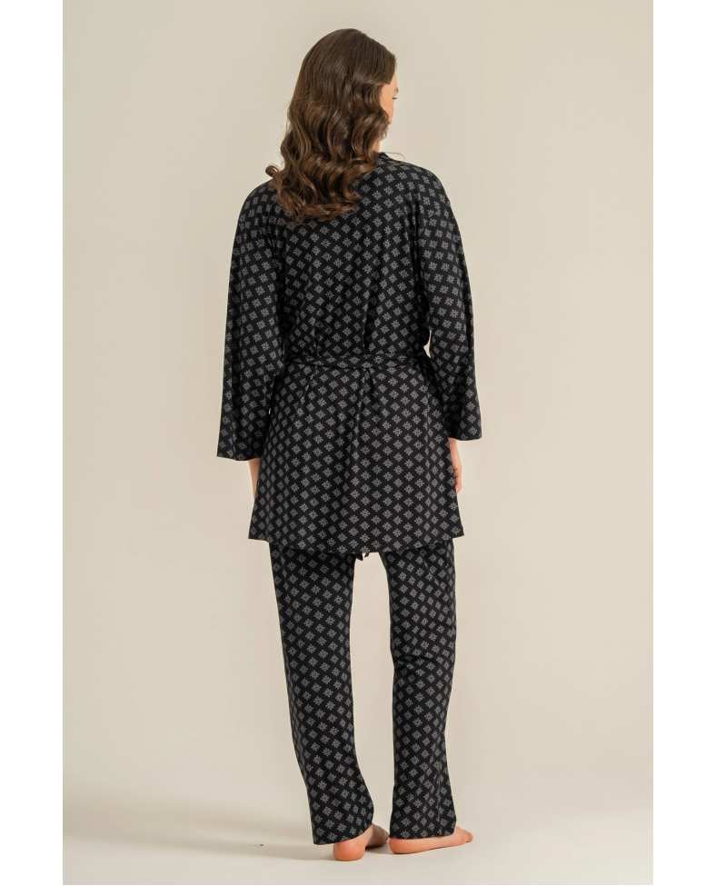 Pierre Cardin 9291-S  Kadın 3'Lü Pijama Takımı