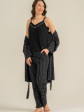 Pierre Cardin 9291-S  Kadın 3'Lü Pijama Takımı