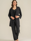 Pierre Cardin 9291-S  Kadın 3'Lü Pijama Takımı