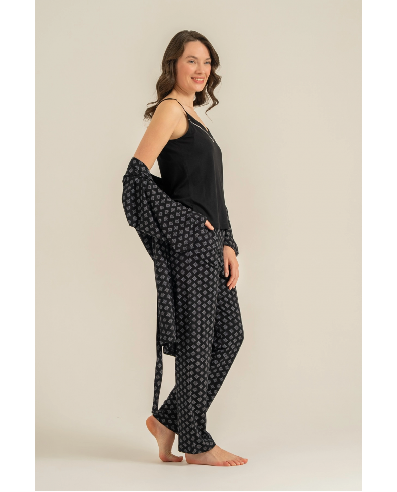 Pierre Cardin 9291-S  Kadın 3'Lü Pijama Takımı