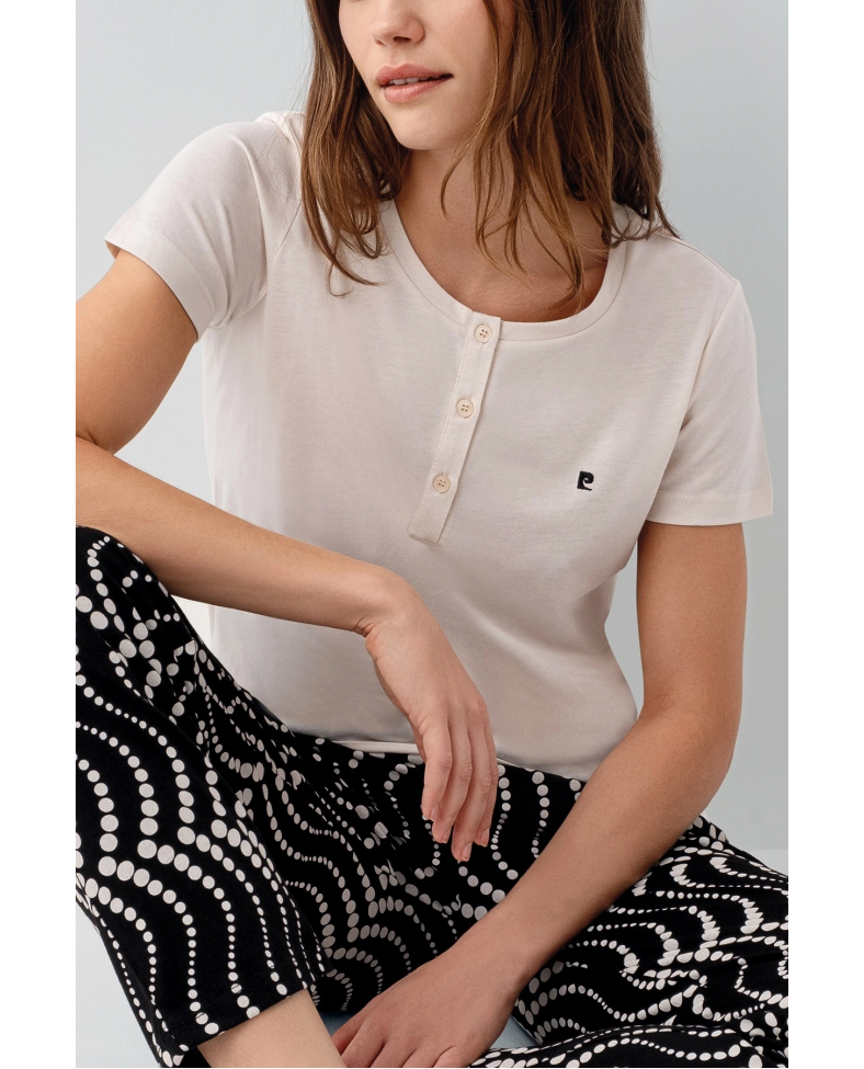 Pierre Cardin PC9165-S Kadın Kısa Kol Pijama Takımı