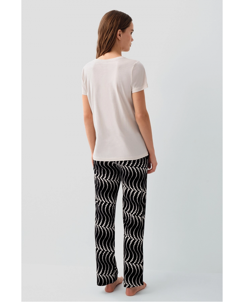 Pierre Cardin PC9165-X Kadın Kısa Kol Büyük Beden Pijama Takımı