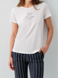 Pierre Cardin PC9207-S Kadın Kapri Kısa Kol Pijama Takımı