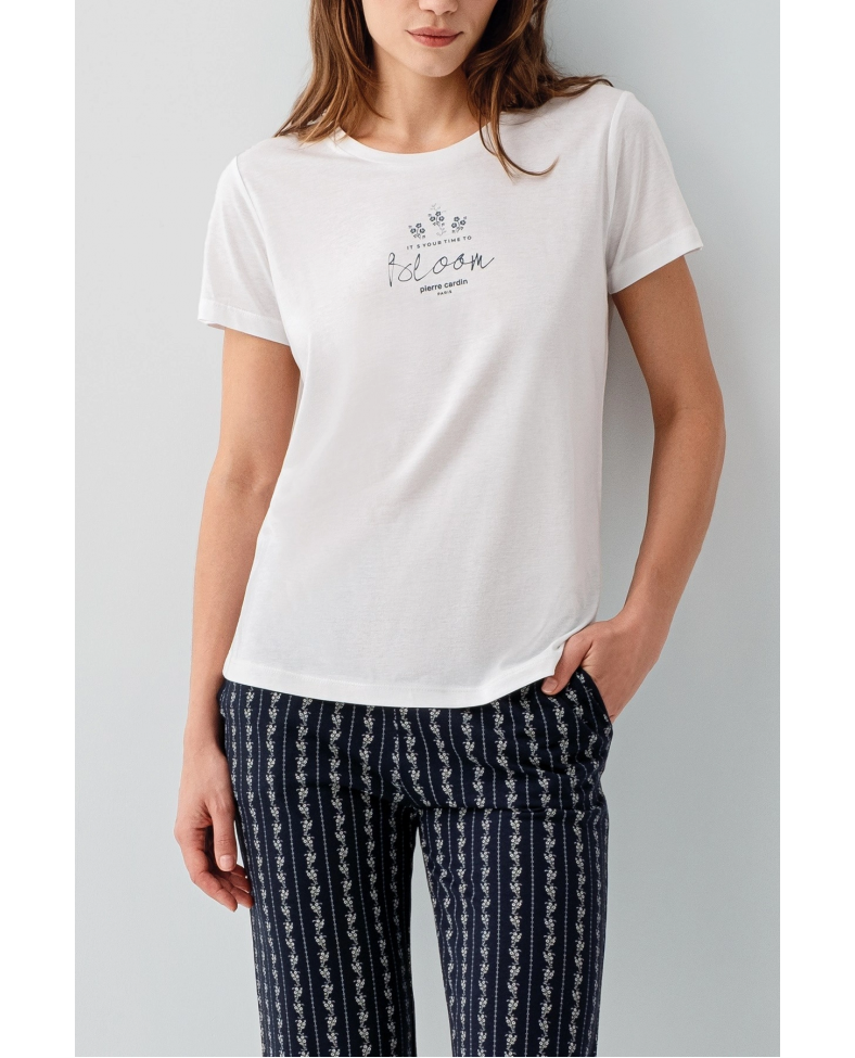 Pierre Cardin PC9207-S Kadın Kapri Kısa Kol Pijama Takımı