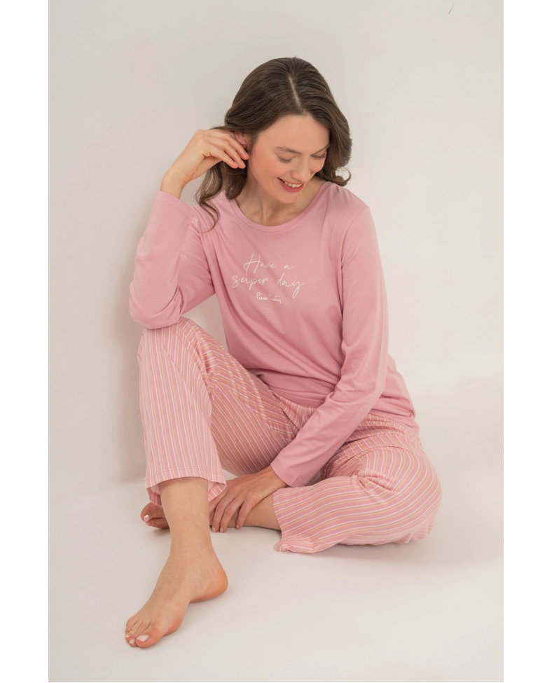 Pierre Cardin  Pc9294-S  Kadın Uzun Kollu Pijama Takımı
