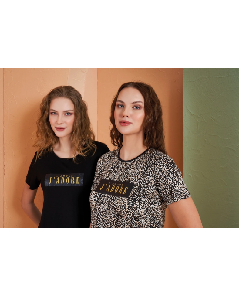 PJS 27036 Kadın Kısa Kol Pijama Takımı