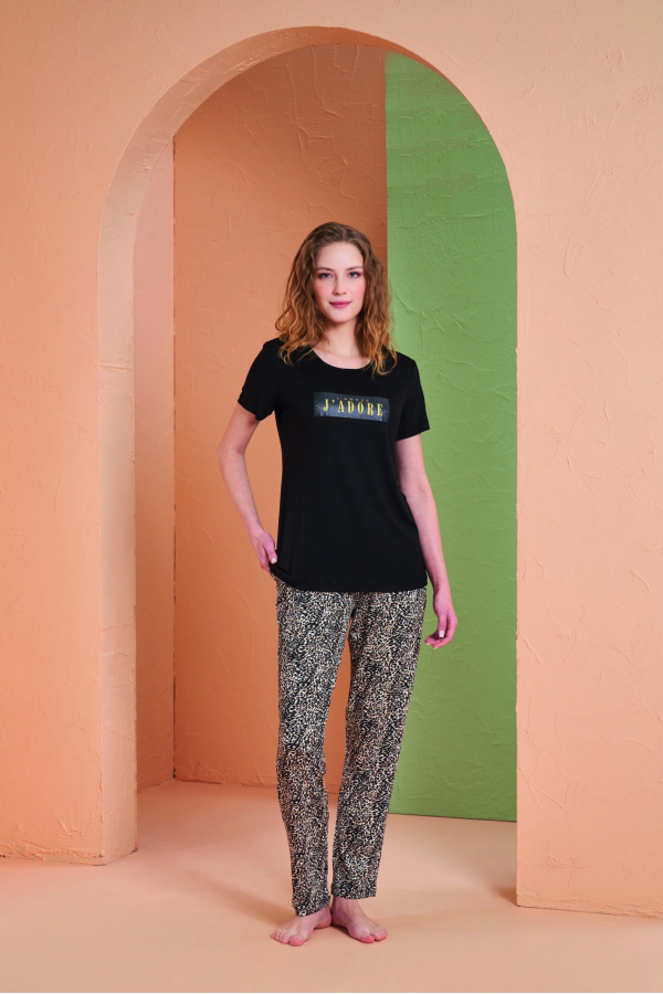 PJS 27036 Kadın Kısa Kol Pijama Takımı