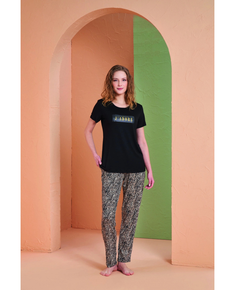 PJS 27036 Kadın Kısa Kol Pijama Takımı