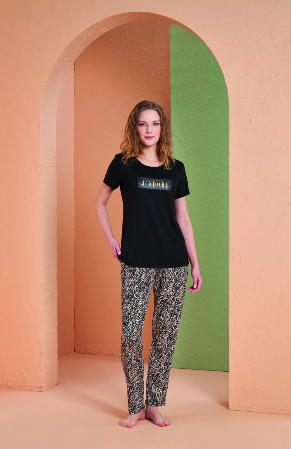 PJS 27036 Kadın Kısa Kol Pijama Takımı