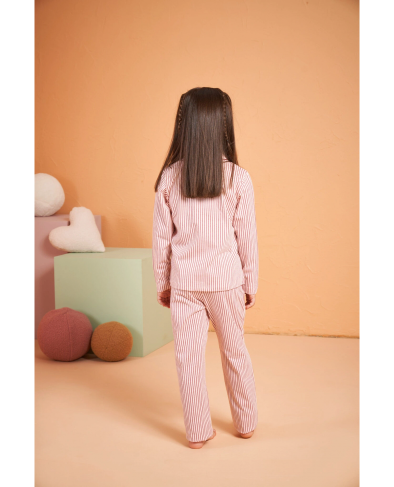 Pjs 28002 Çocuk Düğmeli Pijama Takım Somersan Giyim | Kadın, Erkek ve Çocuk Moda