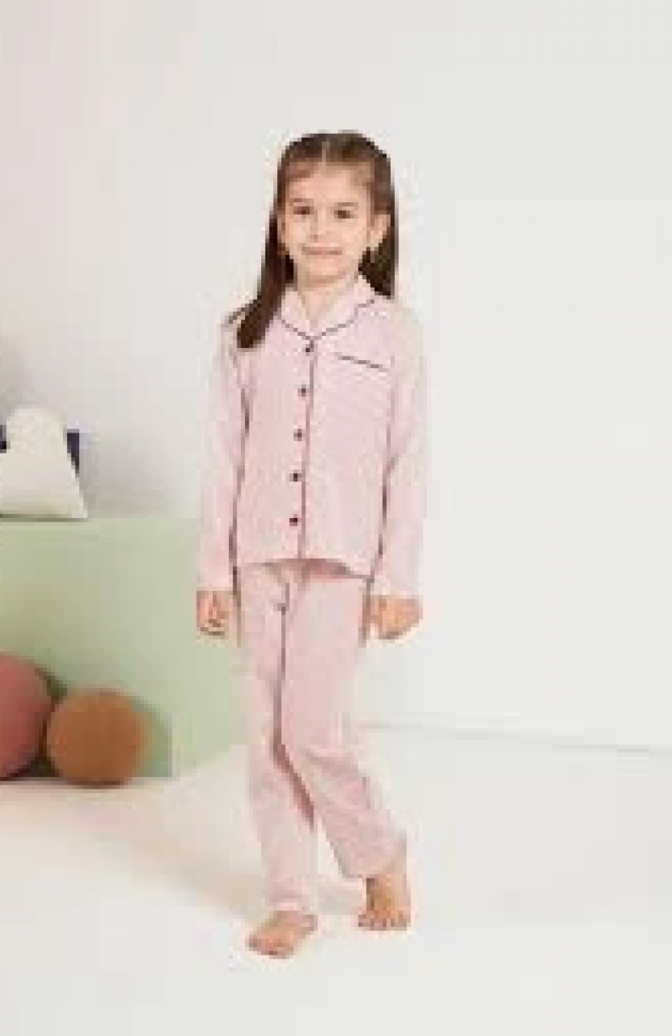 Pjs 28002 Çocuk Düğmeli Pijama Takım
