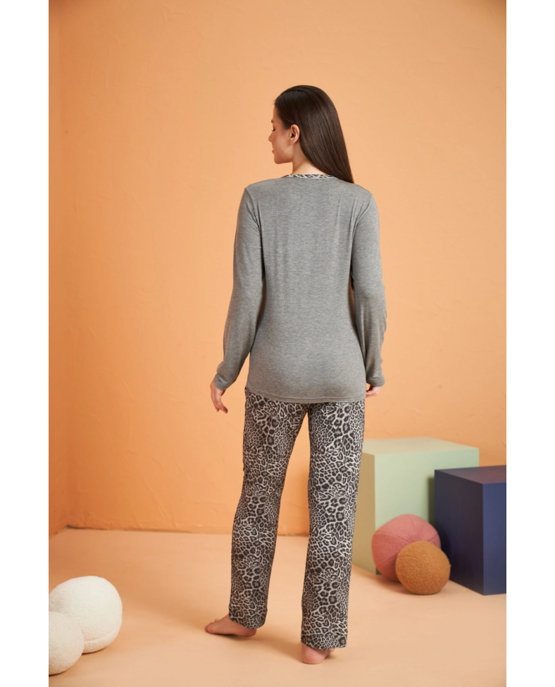 PJS 28047 Kadın Patlı Pijama Takım