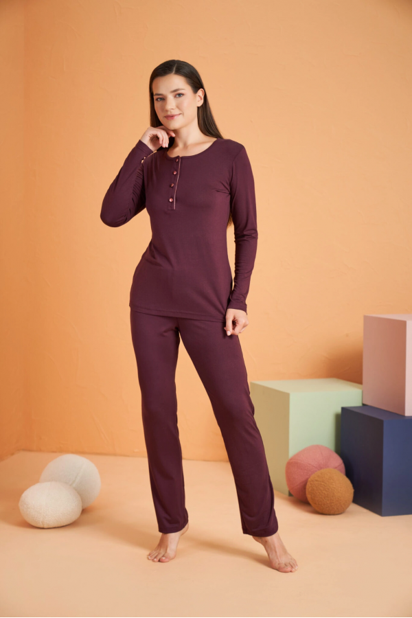 PJS 28048 Kadın Patlı Pijama Takım