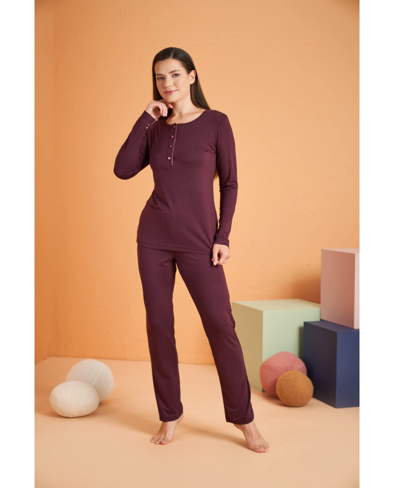 PJS 28048 Kadın Patlı Pijama Takım