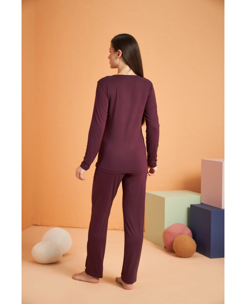 PJS 28048 Kadın Patlı Pijama Takım