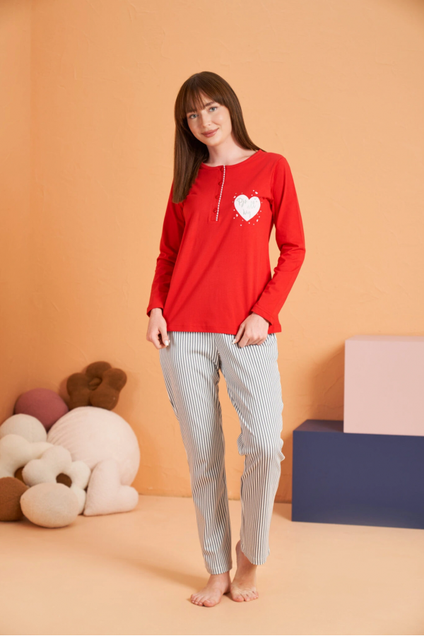 Pjs 28062 Kadın Patlı Pijama Takım