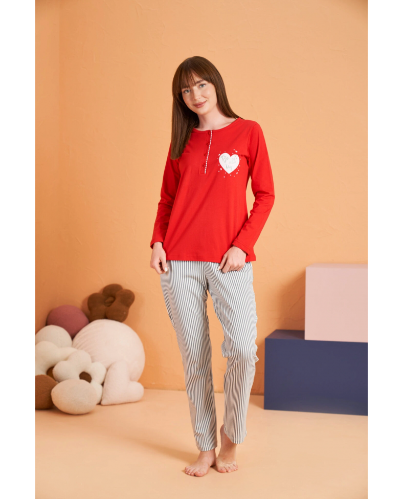Pjs 28062 Kadın Patlı Pijama Takım