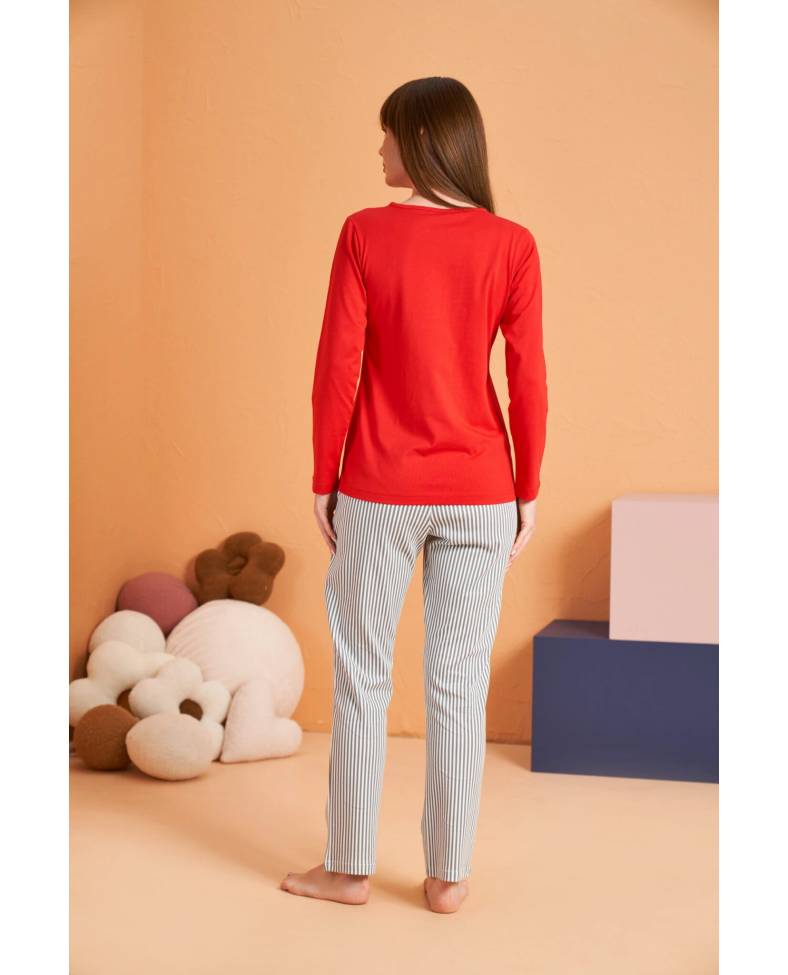 Pjs 28062 Kadın Patlı Pijama Takım