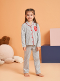 Pjs 28065 Çocuk Düğmeli Pijama Takım