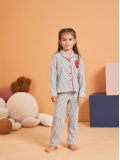 Pjs 28065 Çocuk Düğmeli Pijama Takım