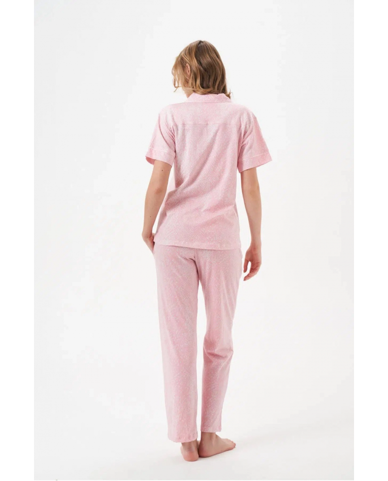 PJS 29033 Kadın Düğmeli Pijama Takım