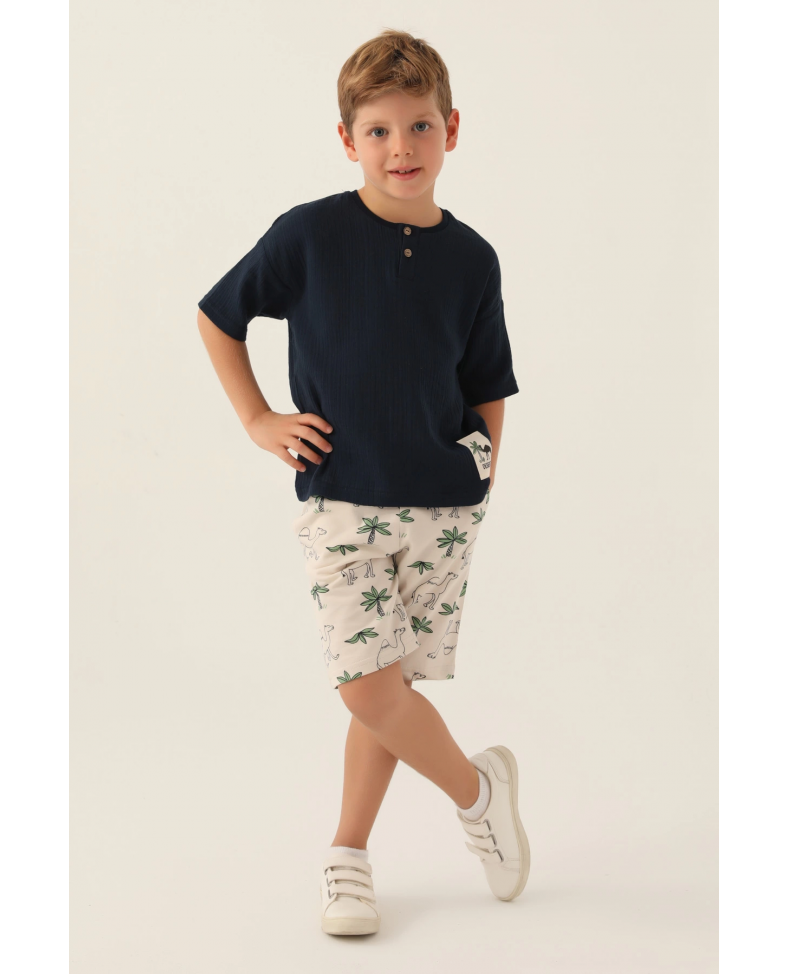 Roly Poly 3342-2 Erkek Çocuk Kapri Takım