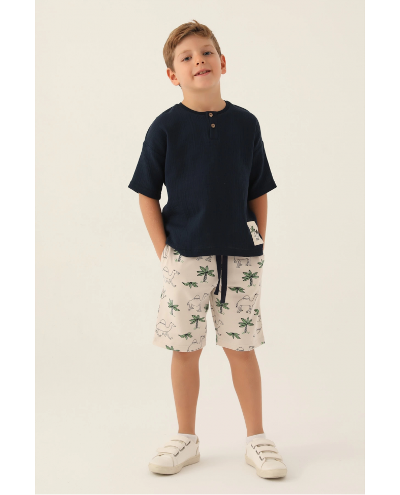 Roly Poly 3342-2 Erkek Çocuk Kapri Takım