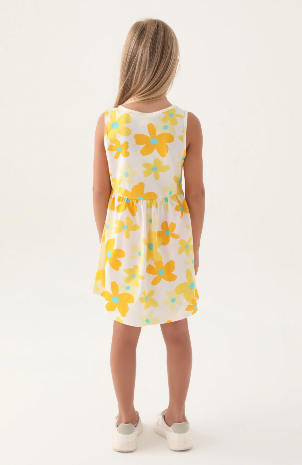 Roly Poly 3393-3 Kız Çocuk Çiçekli Elbise
