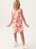 Roly Poly 3393-3 Kız Çocuk Çiçekli Elbise