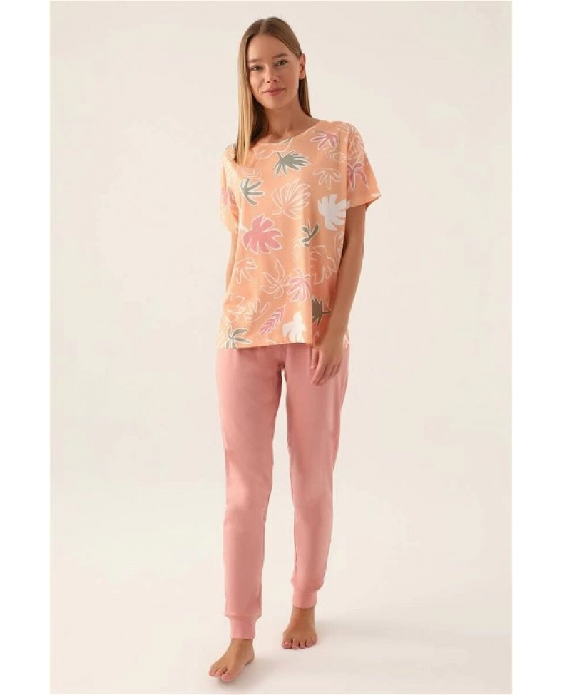 RolyPoly 3386-S Kadın Kısa Kol Pijama Takımı