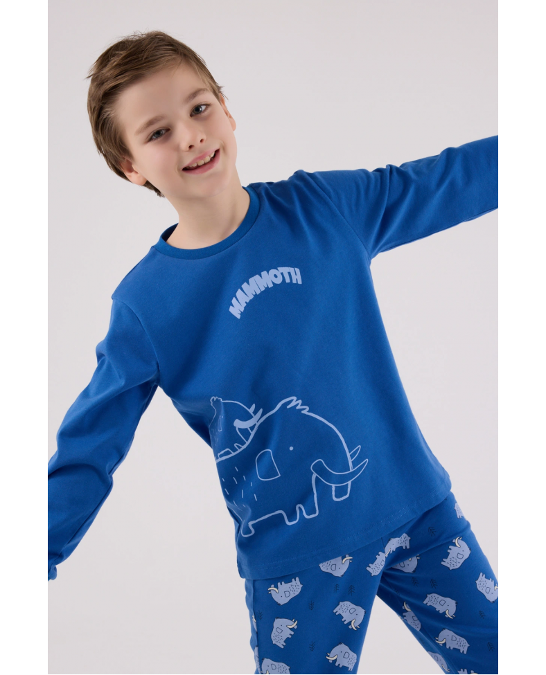 RolyPoly 3666-2 Erkek Çocuk Uzun Kol Pijama Takım