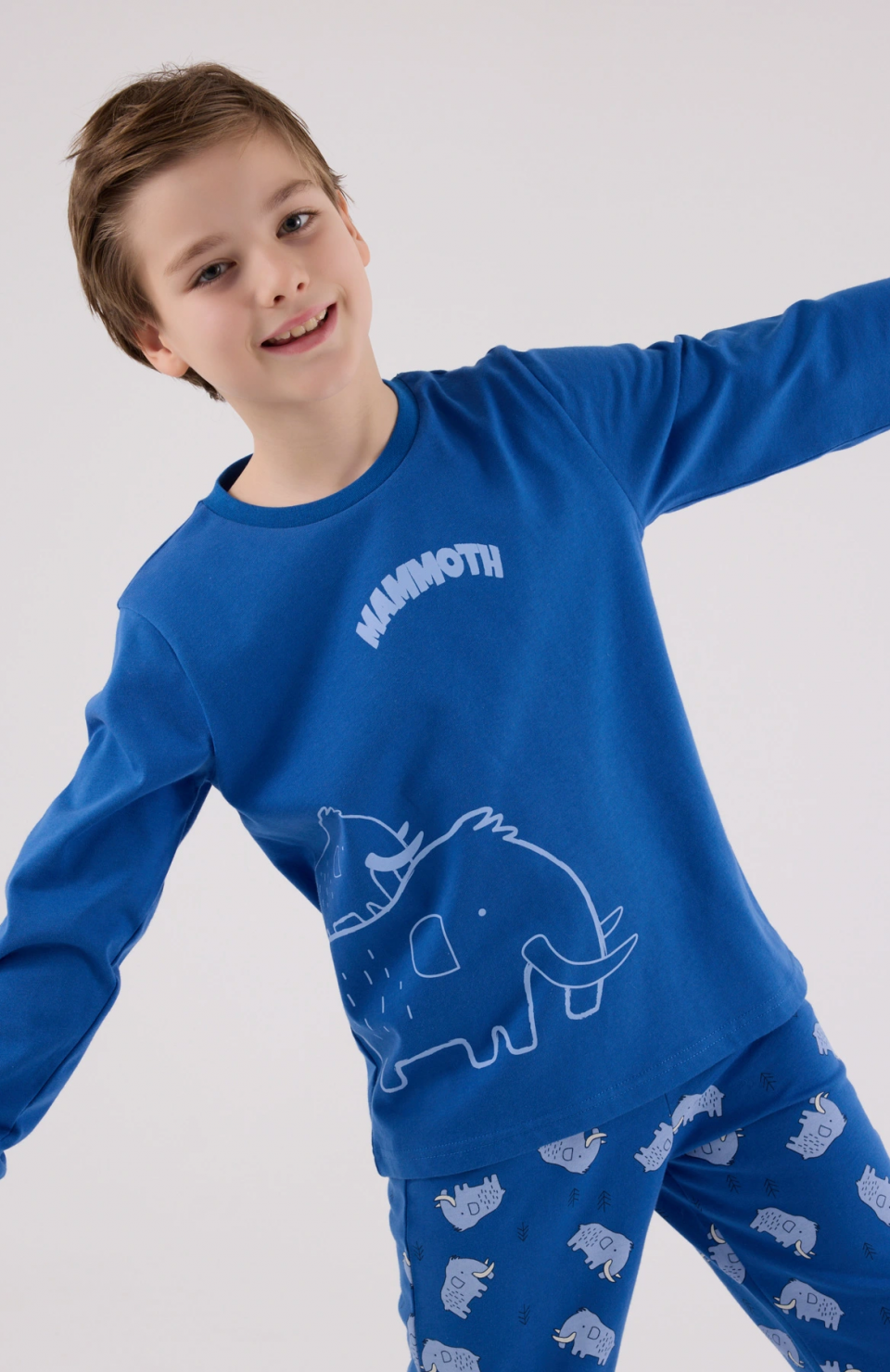 RolyPoly 3666-2 Erkek Çocuk Uzun Kol Pijama Takım