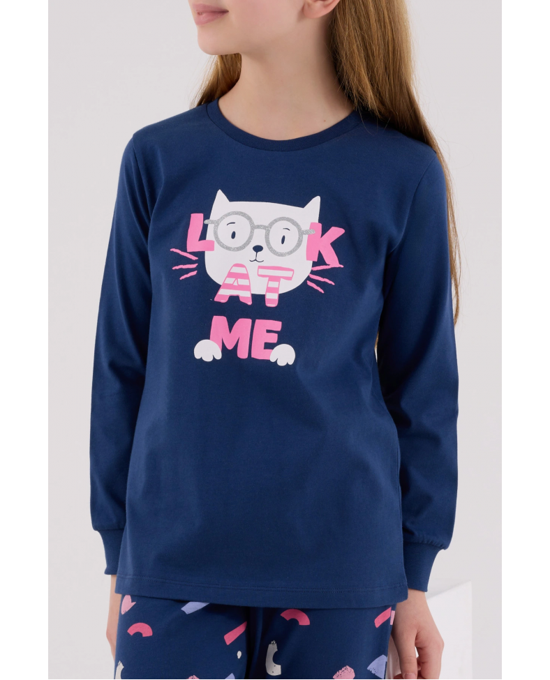 RolyPoly 3696-2 Kız Çocuk Uzun Kol Pijama Takım