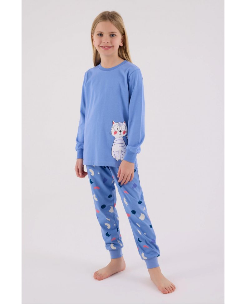 RolyPoly 3697-G Kız Çocuk Uzun Kol Pijama Takım