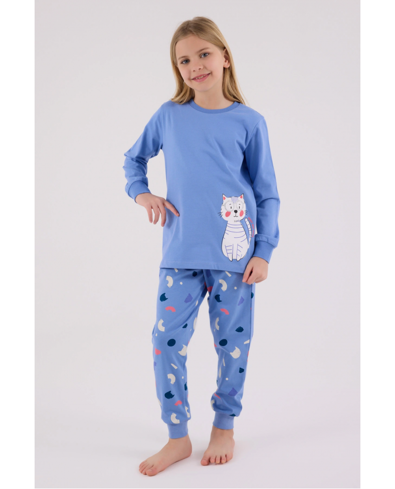 RolyPoly 3697-G Kız Çocuk Uzun Kol Pijama Takım