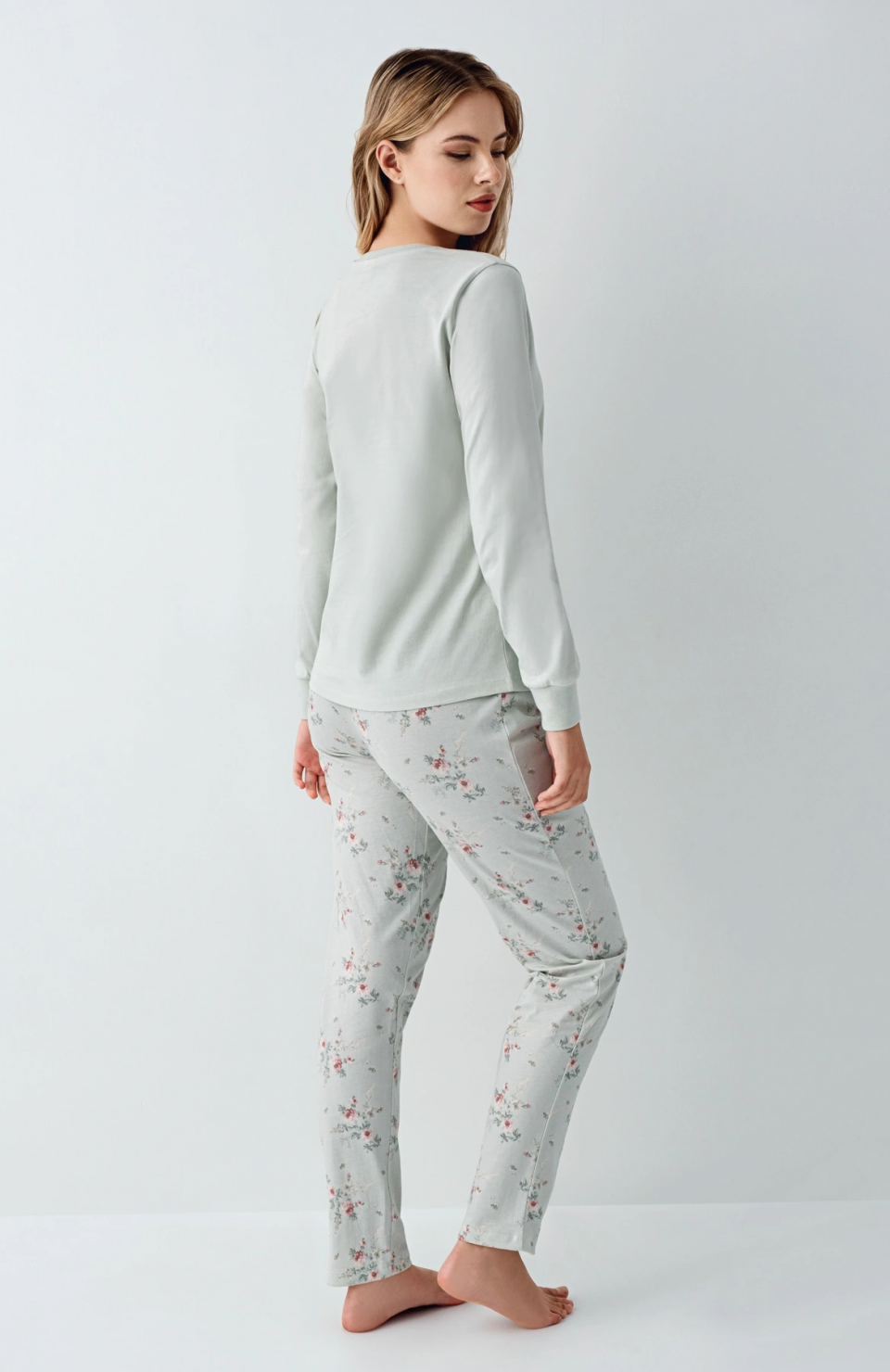 RolyPoly 3703-S Kadın Uzun Kol Pijama Takım