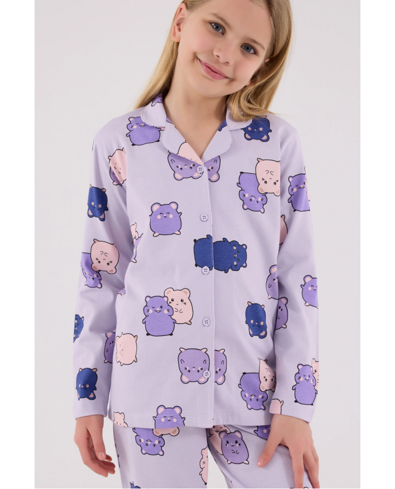 RolyPoly 3706-2 Kız Çocuk Pijama Takımı