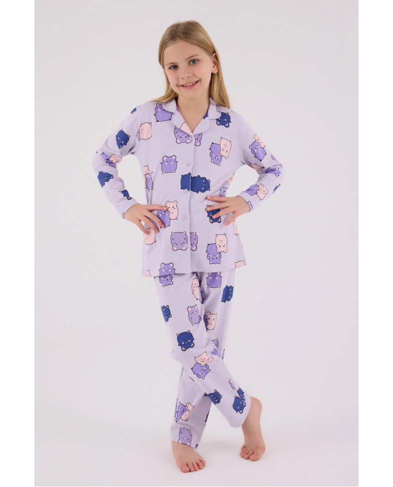 RolyPoly 3706-G Kız Çocuk  Pijama Takımı
