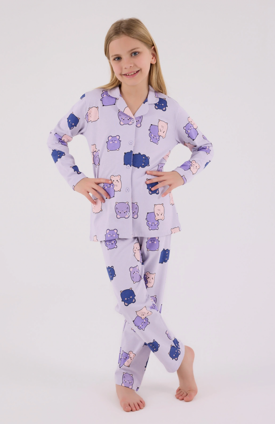 RolyPoly 3706-G Kız Çocuk  Pijama Takımı