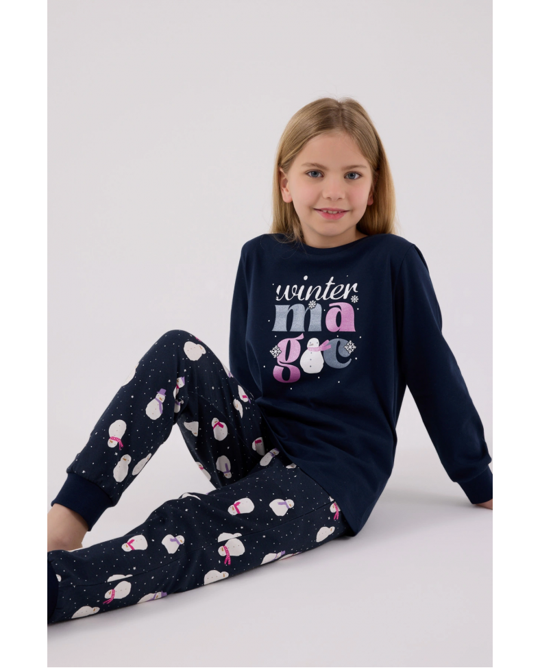 RolyPoly 3712-2 Kız Çocuk Uzun Kol Pijama Takım