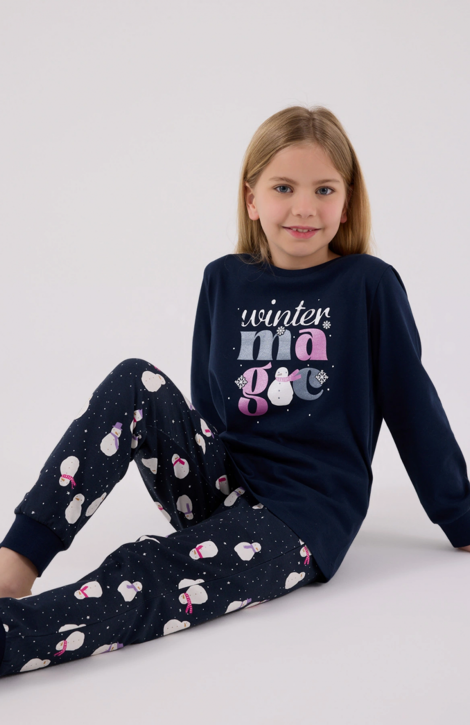 RolyPoly 3712-2 Kız Çocuk Uzun Kol Pijama Takım