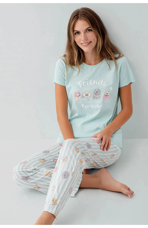 RolyPoly RP3810-S Kadın Kısa Kol Pijama Takımı