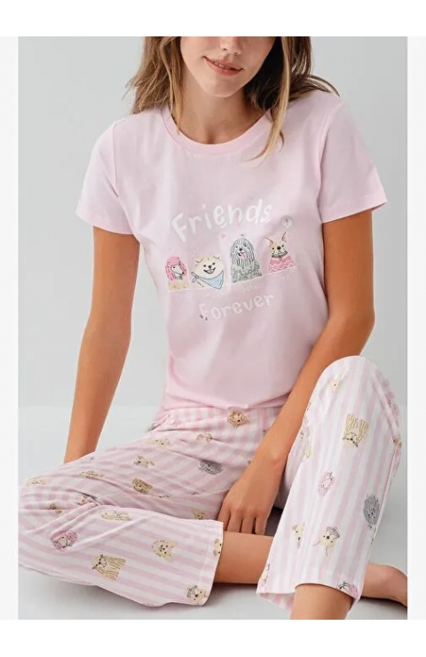 RolyPoly RP3810-S Kadın Kısa Kol Pijama Takımı