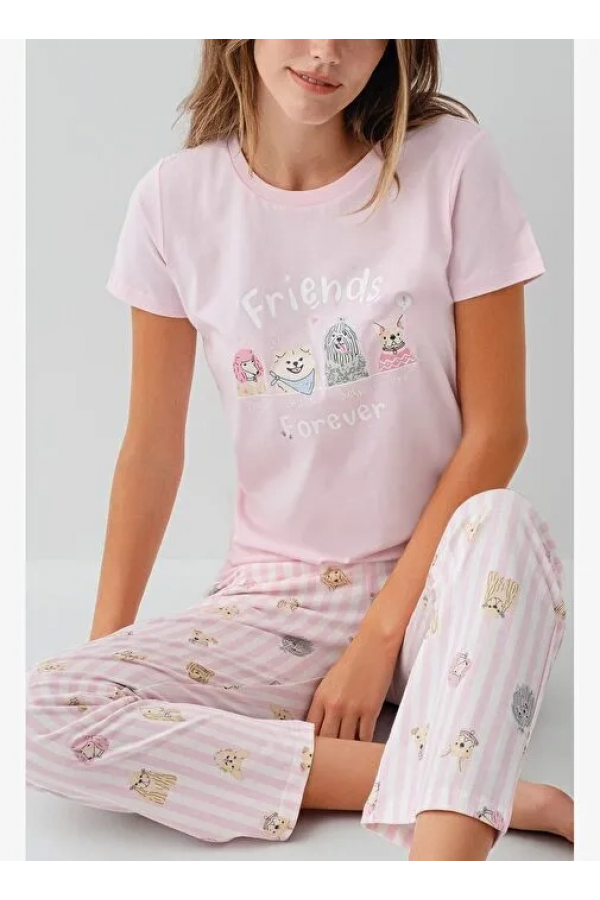 RolyPoly RP3810-S Kadın Kısa Kol Pijama Takımı