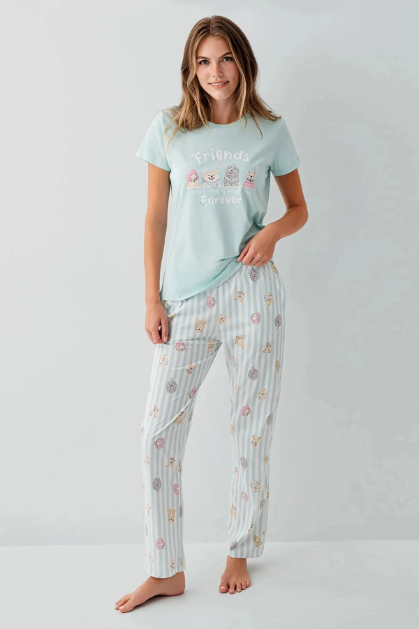 RolyPoly RP3810-S Kadın Kısa Kol Pijama Takımı