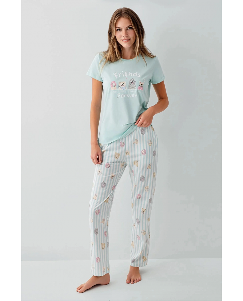 RolyPoly RP3810-S Kadın Kısa Kol Pijama Takımı