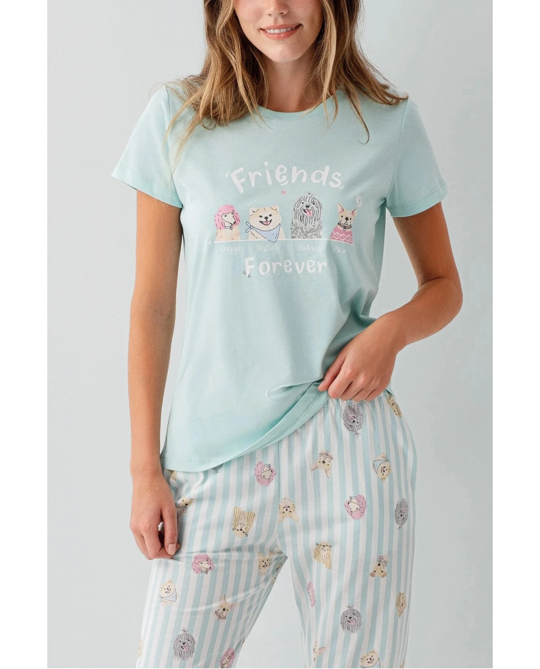 RolyPoly RP3810-S Kadın Kısa Kol Pijama Takımı