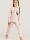 Rolypoly Rp3902-G  Kız Çocuk Uzun Kol Pijama Takım
