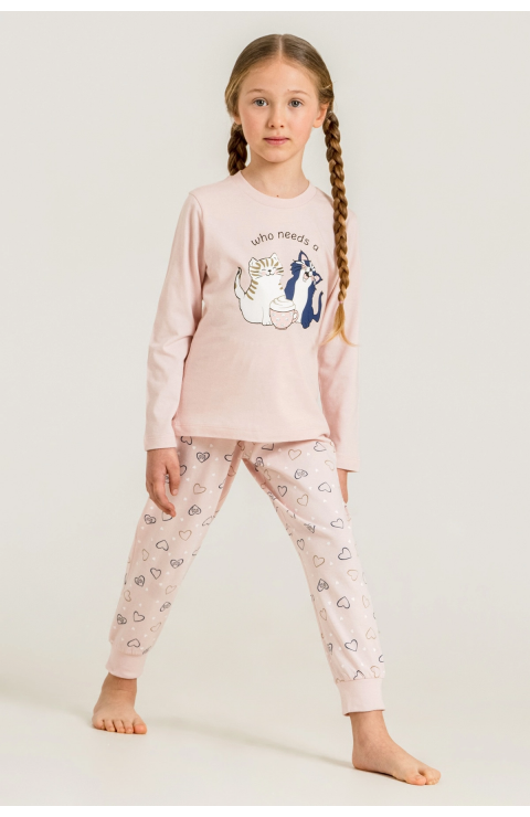 Rolypoly Rp3902-G  Kız Çocuk Uzun Kol Pijama Takım
